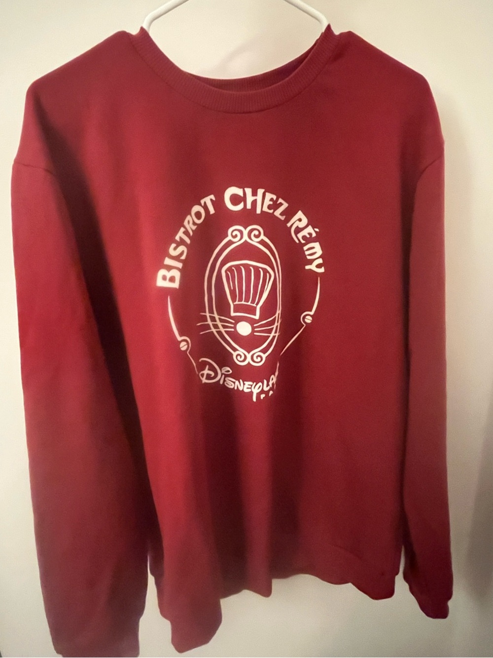 Disneyland Paris Ratatouille Chez Remy Red Sweatshirt (Adult Size) (Park Merch)